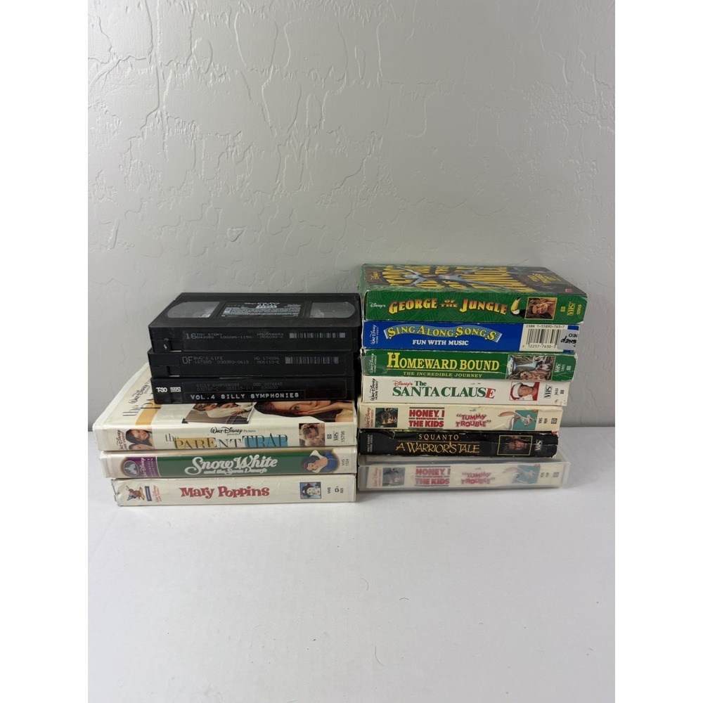 VTG Lot of 13 Walt Disney VHS tapes movies, random